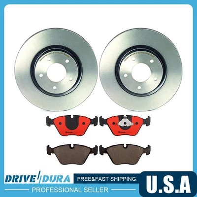 Pastilhas de freio de cerâmica rotores de freio a disco dianteiro Brembo para 1998-2003 Jaguar XJR - Imagem 1 de 4