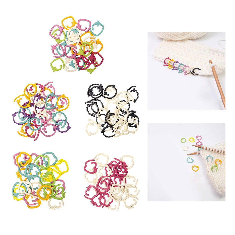 24x Stitch Markers Sewing Markers Reusable Colorful Lightweight Modern DIY Craft - Image 1 of 1