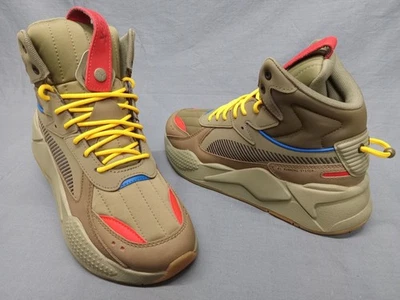 Puma Boys RS-X Mid M.I. JR Verde Preto Tamanho 7 NOVO SEM CAIXA! - Imagem 1 de 4