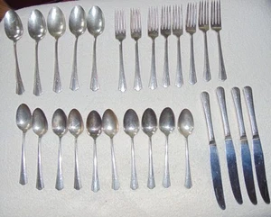 Vintage LADY BETTY 1940 Silverplate Flatware 27 Pc International Silver - Picture 1 of 7