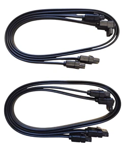 4x SATA-Kabel 6 Gb/s für SSD HDD DVD 2x gerade 2x gewinkelt 50cm Neu - Bild 1 von 3