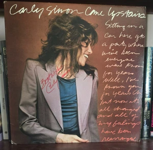 Carly Simon signed COME UPSTAIRS, LP (MASTERDISK) Scarce - Picture 1 of 4