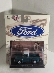 2020 M2 Machines Auto Drivers - 1956 FORD F-100 TRUCK R72 20-57 - 1:64 -HTF - Picture 1 of 12