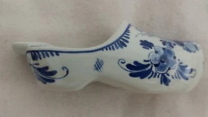 Vintage Regina Delft Holland handbemalter holländischer Schuhaschenbecher - Bild 1 von 7