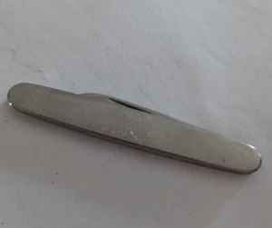VTG SCHRADE WALDEN 778 USA Slim Stainless Steel Folding Pocket Knife Nail File - Picture 1 of 5