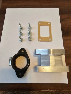 Coletor de admissão Honda 1973 e 1974 com montagem de borracha CR250M CR250 16221-357-030 - Imagem 1 de 4