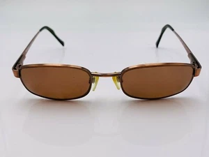 Vintage Vogue VO3422 Copper Metal Oval Sunglasses Italy FRAMES ONLY - Picture 1 of 7