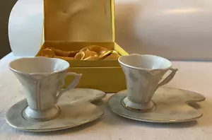 Classic Coffee and Tea espresso set 2 cups and saucers - Picture 1 of 7