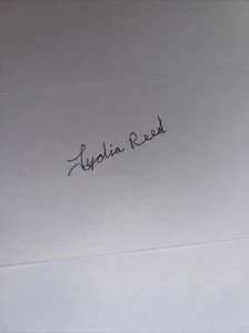 LYDIA REED Real McCoys Signed 3X5 INDEX CARD - Picture 1 of 1
