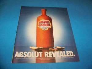 Absolut Vodka ""Absolut Mandarin"" anuncio impreso original de la revista 2001 - Imagen 1 de 2