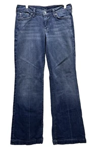 7 For All Mankind Dojo Womens Bootcut Size 30 Jeans Medium Wash Made In USA - Picture 1 of 12