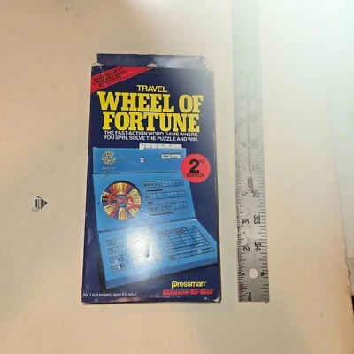 Pressman Boardgame Travel Wheel of Fortune (2nd Ed) Box EX/NM - Image 1 of 4