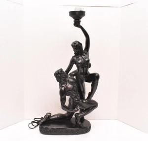 ART Deco Style Dancers 27" Tall Table Lamp Acrobat Sculpture Nude Woman Figural - Picture 1 of 22