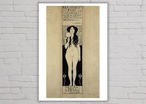 Art print Klimt Nuda Veritas nude print poster gallery wall art vintage decor - Picture 1 of 17