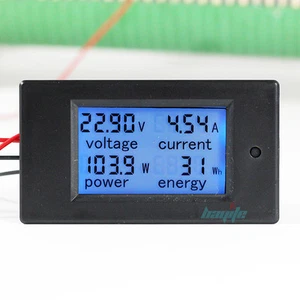 100A DC Digital Watt KWH Current Power Energy Meter Ammeter Voltmeter 7-100V US - Picture 1 of 9