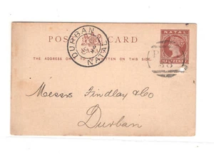 Natal postal card used 1889 - Picture 1 of 2