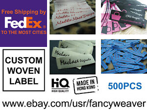 500pcs Custom Artwork Clothing woven Labels/ Sewing/ Stitching/ Craft/ Handmade