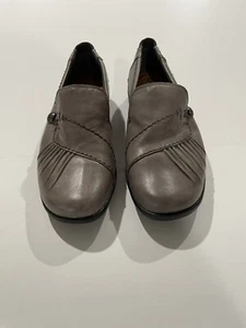 Cobb Hill by New Balance Shoes Women's 9W Paulette Stone Slip On Gray Nubuck - Picture 1 of 13