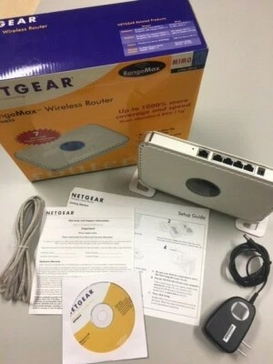 Netgear RangeMax WPN824 54 Mbps 5-Port 10/100 Wireless G Router (WPN824) - Image 1 of 4