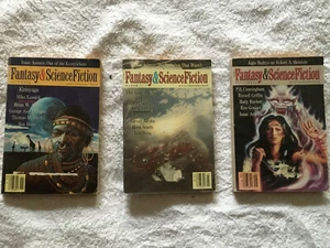 Lot 3 Vtg Fantasy & Science Fiction Magazines March September November 1988 - Picture 1 of 2