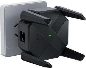2024 WiFi Extender Signal Booster, WiFi Extender for Home Cover Black - Picture 1 of 5