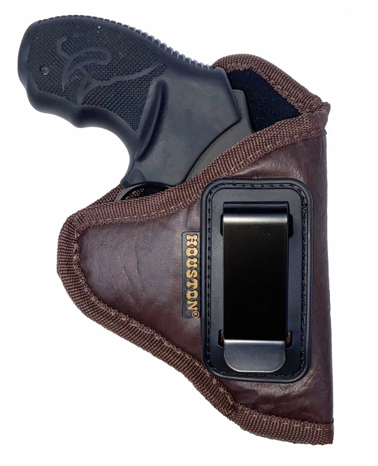 Funda de revólver marrón IWB para revólveres de barril de 2 pulgadas de 6 disparos 38 especial/357 Mag Foto 1 de 4