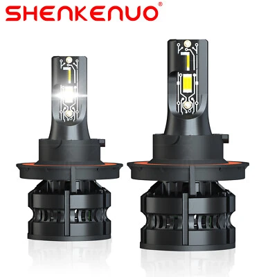 Kit de faros LED 9007 HB5 6000K blancos para Nissan Versa 2015-2019 bombillas altas/bajas Foto 1 de 4