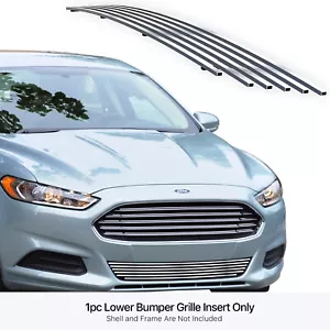 Fits 2013-2016 Ford Fusion Lower Bumper Stainless Chrome Billet Grill Insert - Bild 1 von 7