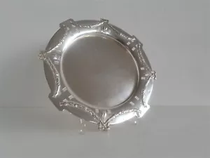 Fin Silber-Tablett 800er Argent Franz Schediwy Vienne Um 1900 D 29cm 434g - Bild 1 von 5