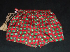 L Seide Herren Boxershorts Weihnachten rot grün zu süß!! - Bild 1 von 4