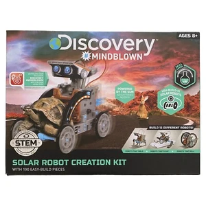 Discovery Kids Mindblown STEM 12-in-1 Solar Robot Creation Kit 190 Pieces - Picture 1 of 4