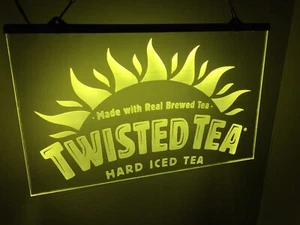 Twisted Tea LED Neonlicht Schild Bar Lounge Mann Höhle Getränk Bier - Bild 1 von 4