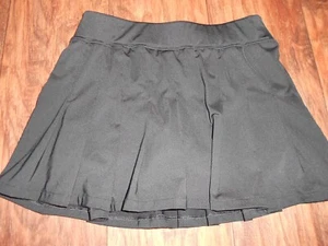 Prince girls skirt skort size M medium 10 - 12 athletic tennis MINT cond BLACK - Picture 1 of 5