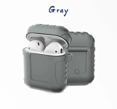 JJINGER Para AirPods 2/1 Funda Protectora Silicona Antigolpes Cubierta + Llavero Foto 1 de 4
