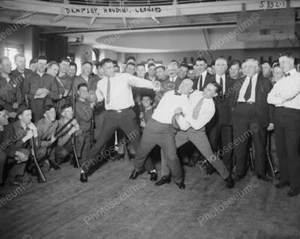 Houdini & Dempsey Do Boxing Moves 1900s 8x10 Reprint Of Old Photo - Picture 1 of 1