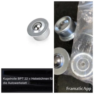 Nussbaum Lift Roller Ball Transfer Bearings 4 Pc Lot BPT22 ~Kugelrolle MSRP $160 - Picture 1 of 12