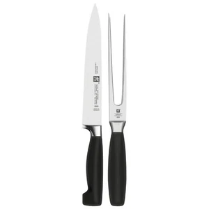 ZWILLING series VIER STERNE carving set 2 pcs with meat fork + meat knife - Bild 1 von 7
