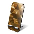 MDF Mobile Phone Stand - Modern Golden Style Triangles Art Deco #51470