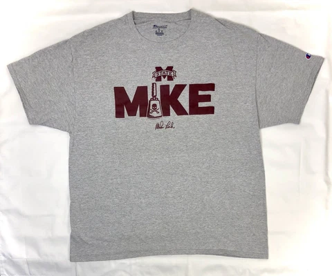 Mike Leach Memorial Shirt Mississippi State Football MSU Cowbell Champion sz XL Cover