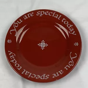 Waechtersbach You Are Special Today Original Red Dinner Plate Germany 1979 - Picture 1 of 3
