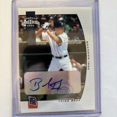 2005 Donruss Team Heroes - Autographs #116 Brandon Inge (AU) - Image 1 of 2