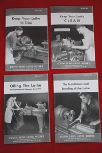 South Bend Metal Lathe Works Setup Instruction Training Bulletin Manual Set of 4 - Picture 1 of 12