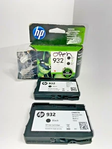 Original HP 932 schwarze Tinte Doppelpack: enthält zwei Patronen - Garantie Ablaufdatum 11/18 - Bild 1 von 4
