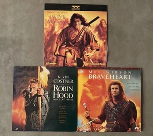 WS THX LD Lot - 3 Laserdiscs - Robin Hood, Last Of The Mohicans, Braveheart - Picture 1 of 2