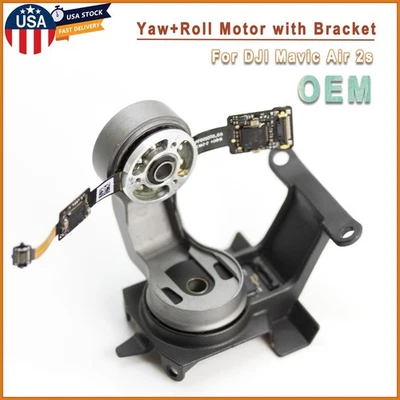 Motor de guiñada enrollable de cámara cardán OEM con conjunto de soporte de brazo para DJI Mavic Air 2S Foto 1 de 4