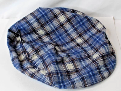 Gorra Pendleton Newsboy Golf Cabbie Azul Lana A Cuadros Sombrero De Colección - Talla L Foto 1 de 4