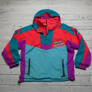 Vintage Roffe Demetre Jacket Mens Large Skiwear Pullover Hooded 90s Made USA - Picture 1 of 8