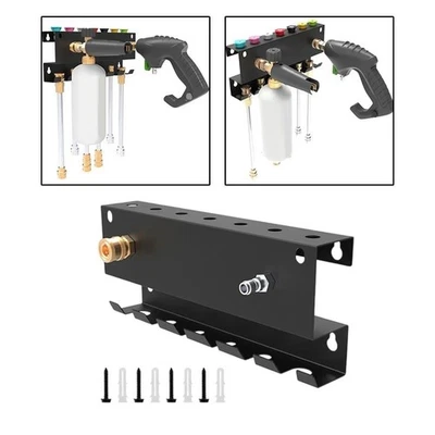 Robust Iron Construction Pressure Washer Rack Spray Nozzle Rack Accessory Rack - Image 1 of 4