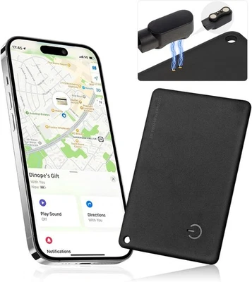Wallet Tracker Card (only iOS), Upgraded Smart Key Works with black  - Image 1 of 4