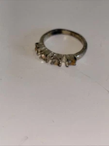 Silver Crystal Ring  GEMS  Costume Fashion  Jewellery COMBINE POST customise/use - Picture 1 of 8